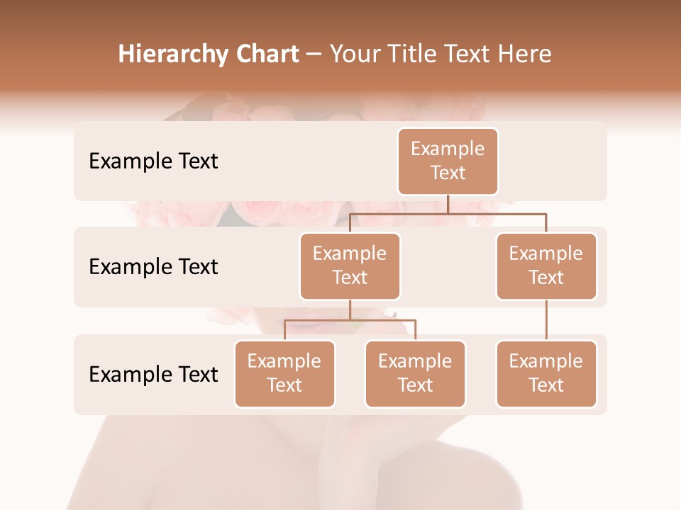Elegant Isolated In White Flower PowerPoint Template