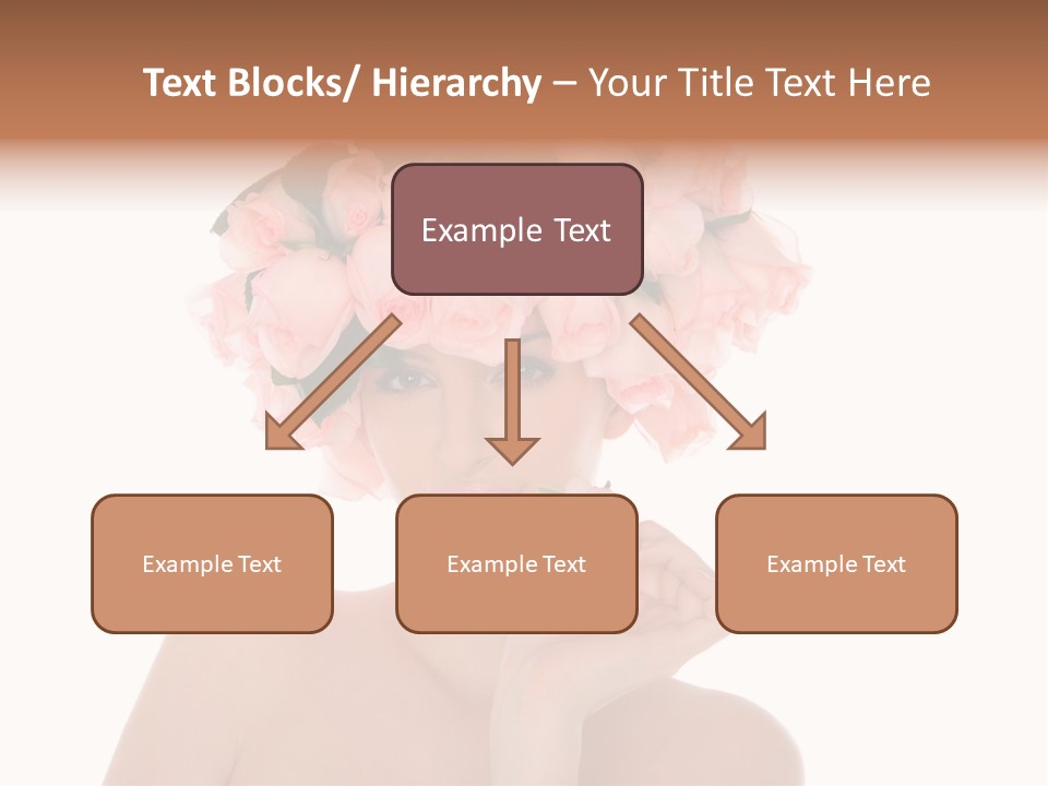 Elegant Isolated In White Flower PowerPoint Template