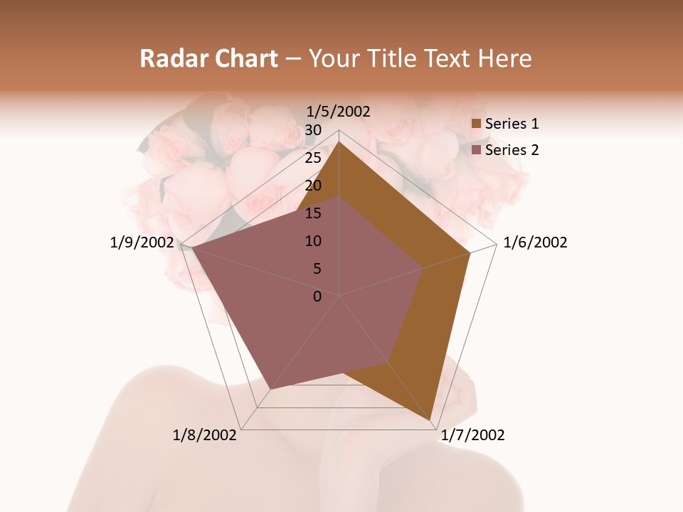 Elegant Isolated In White Flower PowerPoint Template