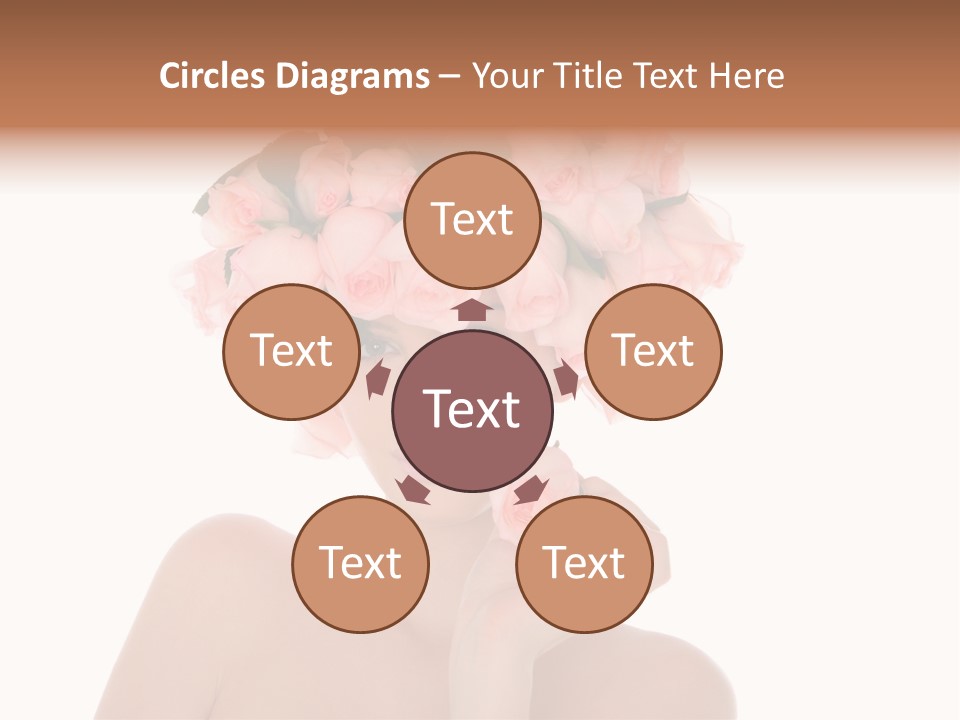 Elegant Isolated In White Flower PowerPoint Template