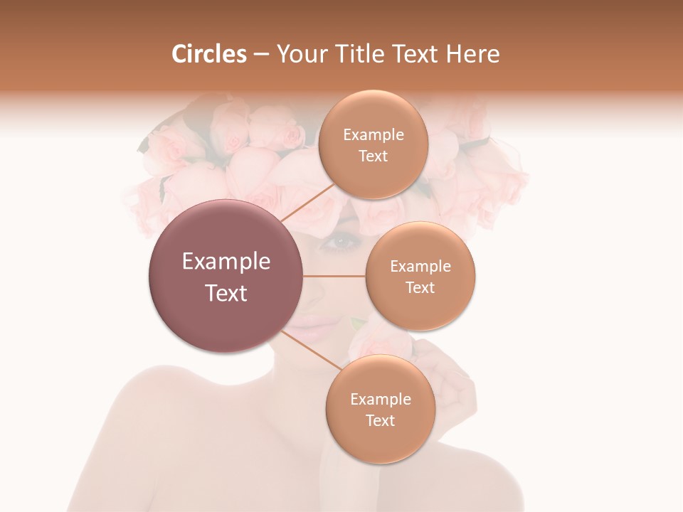 Elegant Isolated In White Flower PowerPoint Template