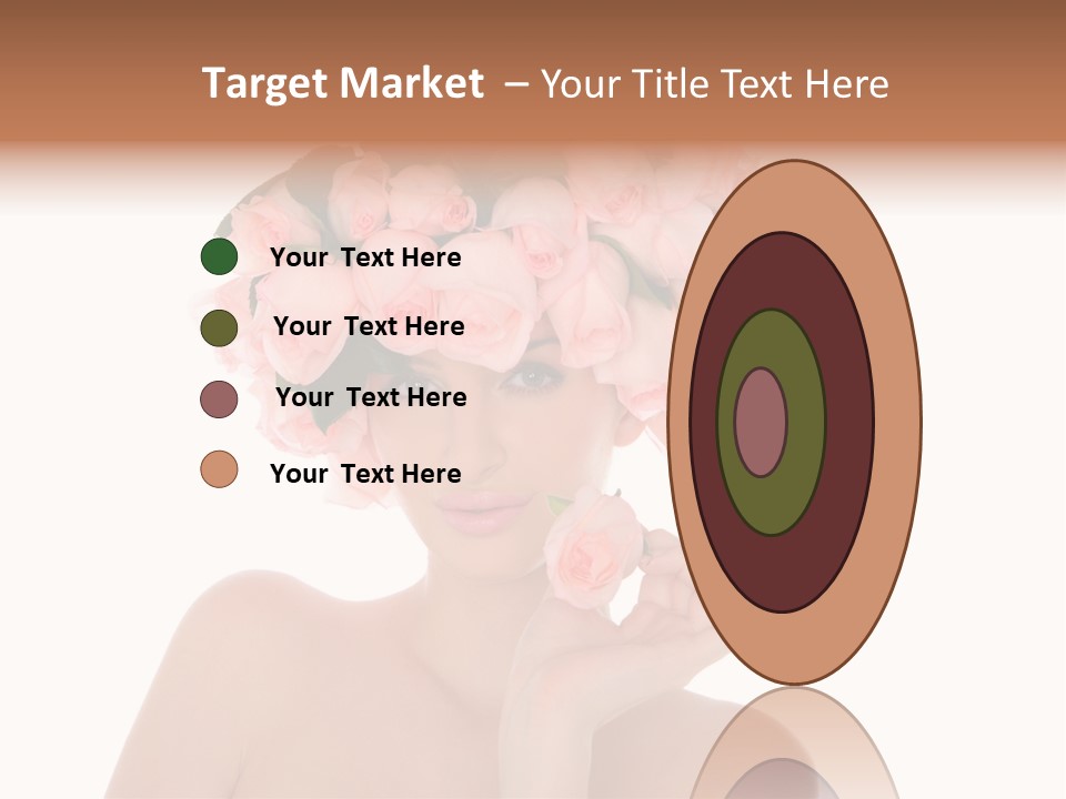 Elegant Isolated In White Flower PowerPoint Template