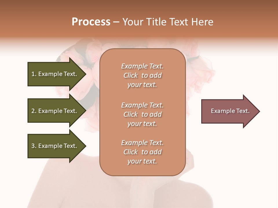 Elegant Isolated In White Flower PowerPoint Template