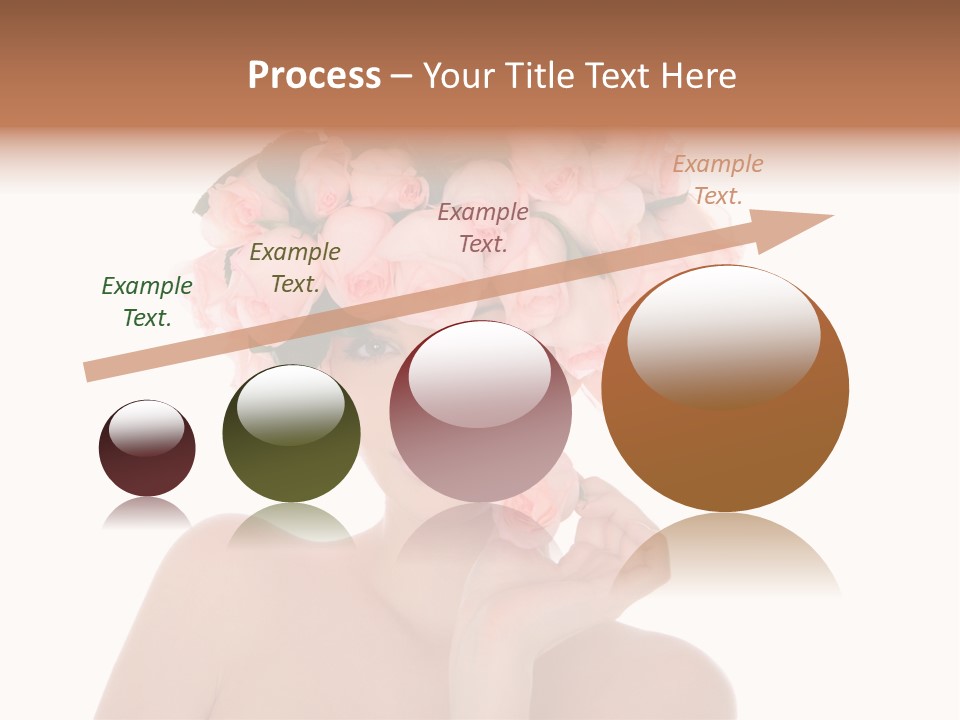 Elegant Isolated In White Flower PowerPoint Template