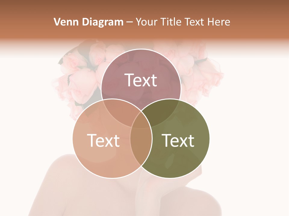 Elegant Isolated In White Flower PowerPoint Template