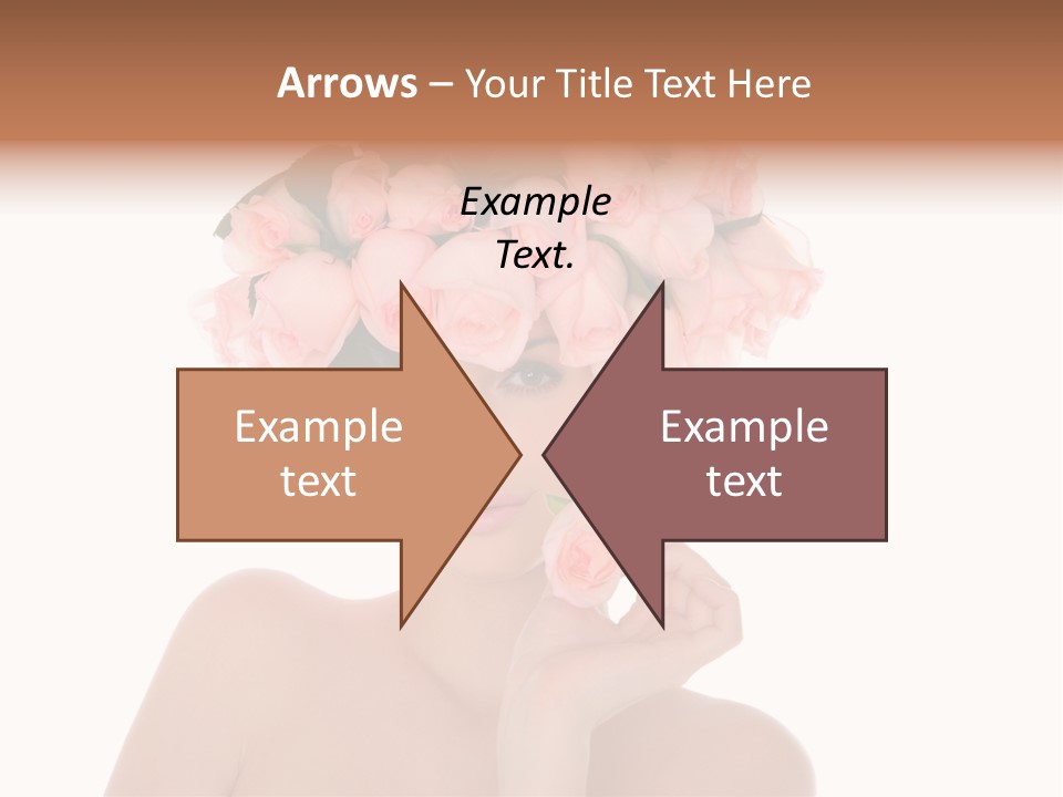 Elegant Isolated In White Flower PowerPoint Template