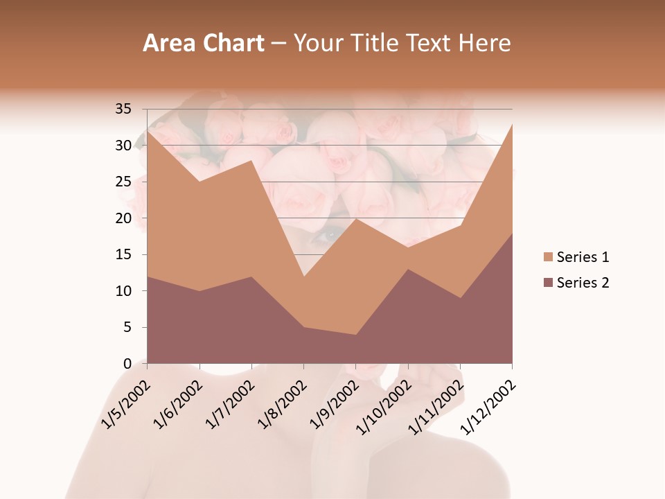 Elegant Isolated In White Flower PowerPoint Template