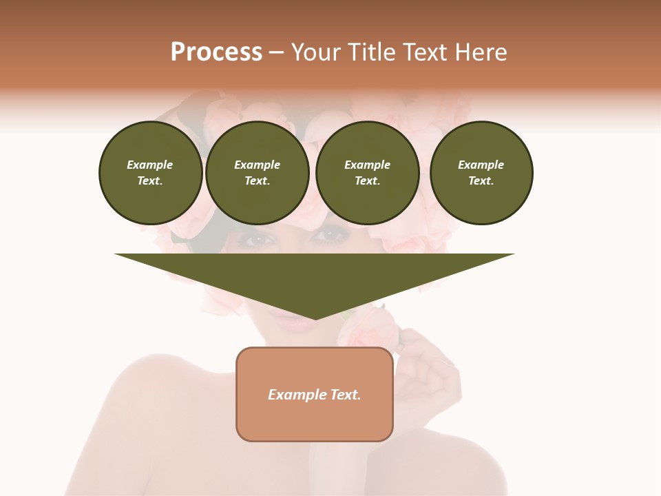 Elegant Isolated In White Flower PowerPoint Template