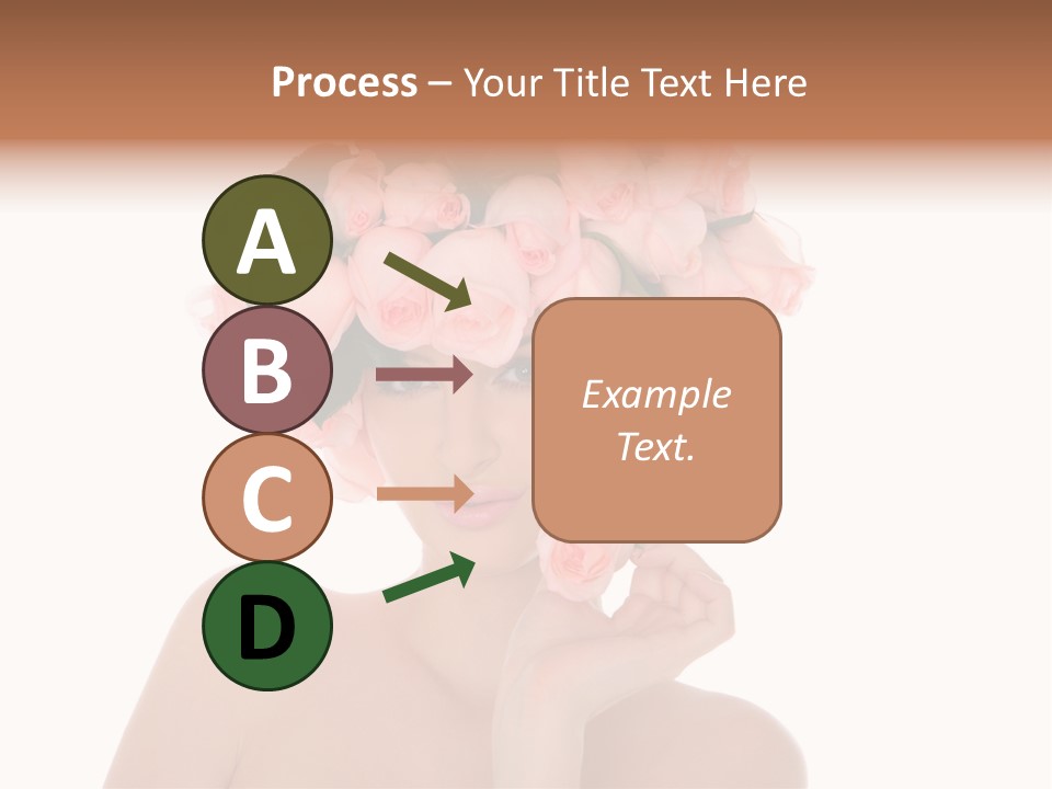 Elegant Isolated In White Flower PowerPoint Template