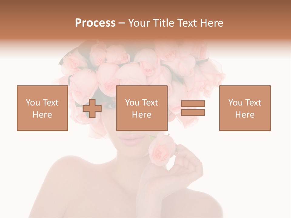 Elegant Isolated In White Flower PowerPoint Template