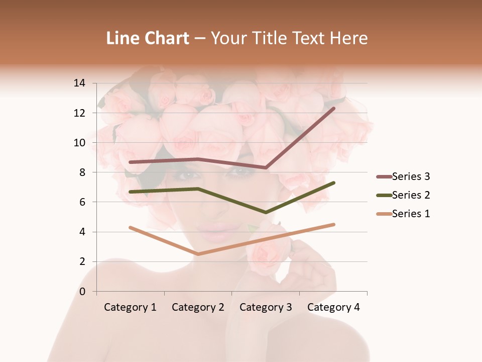 Elegant Isolated In White Flower PowerPoint Template