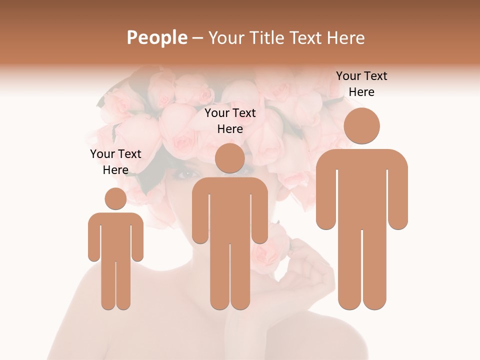 Elegant Isolated In White Flower PowerPoint Template