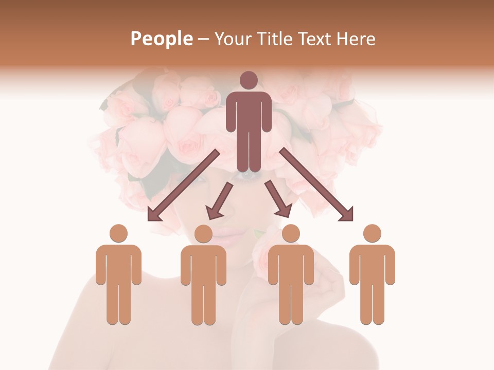 Elegant Isolated In White Flower PowerPoint Template