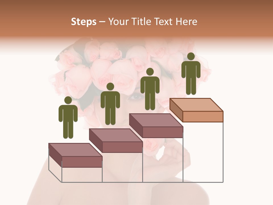 Elegant Isolated In White Flower PowerPoint Template