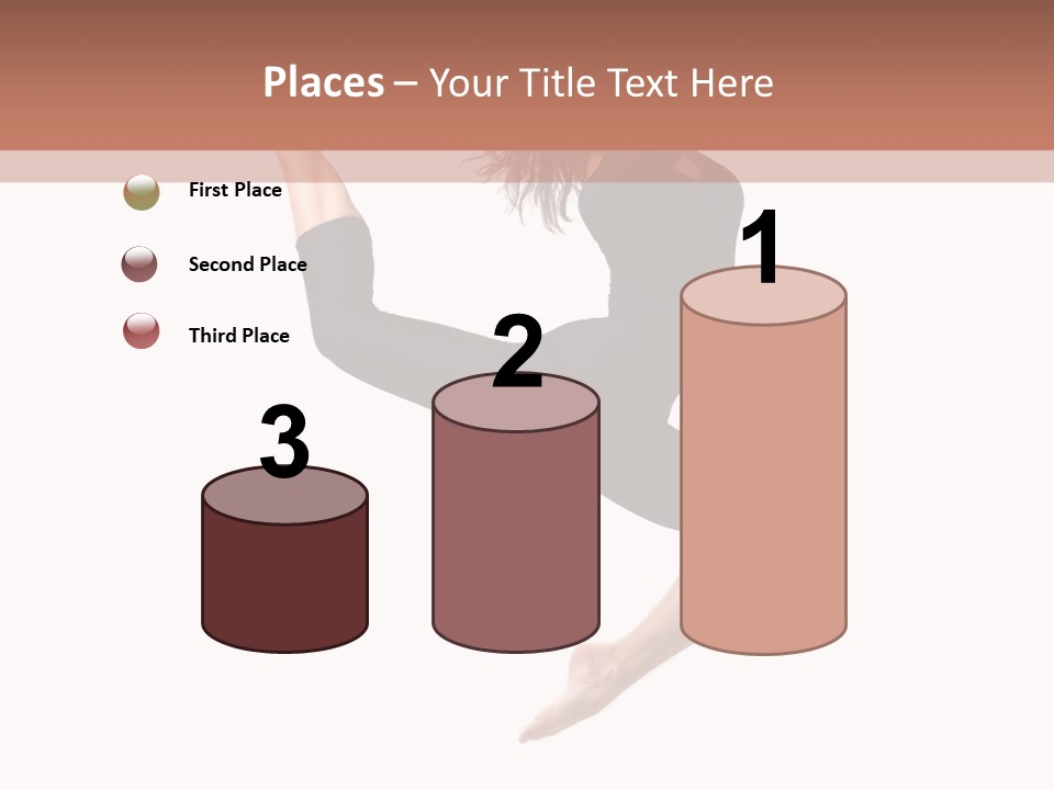 Woman Stretching Elegance PowerPoint Template