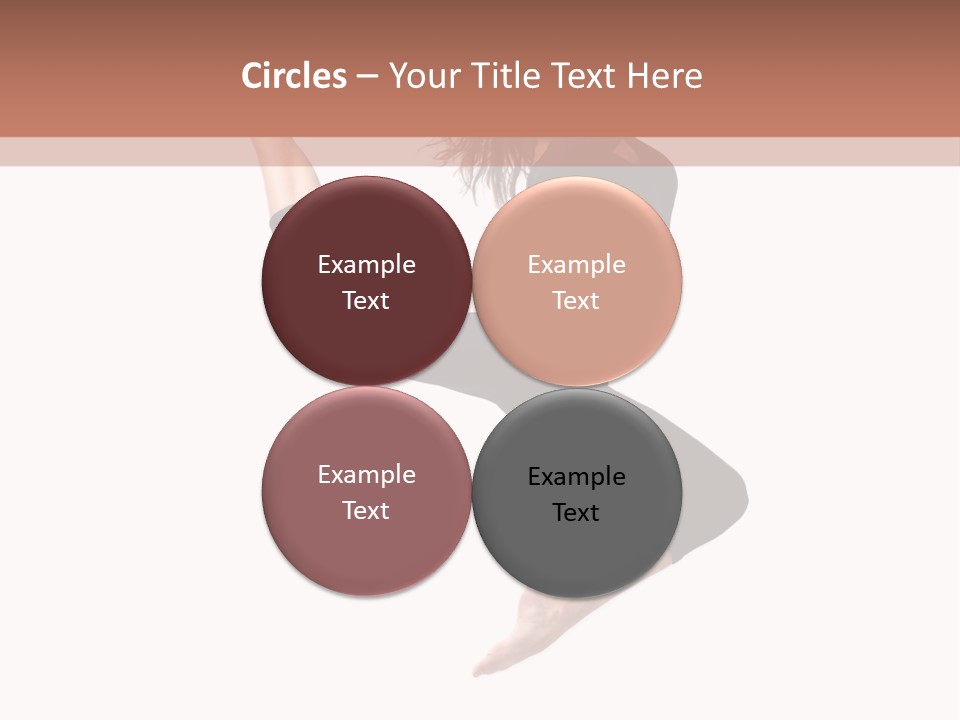 Woman Stretching Elegance PowerPoint Template