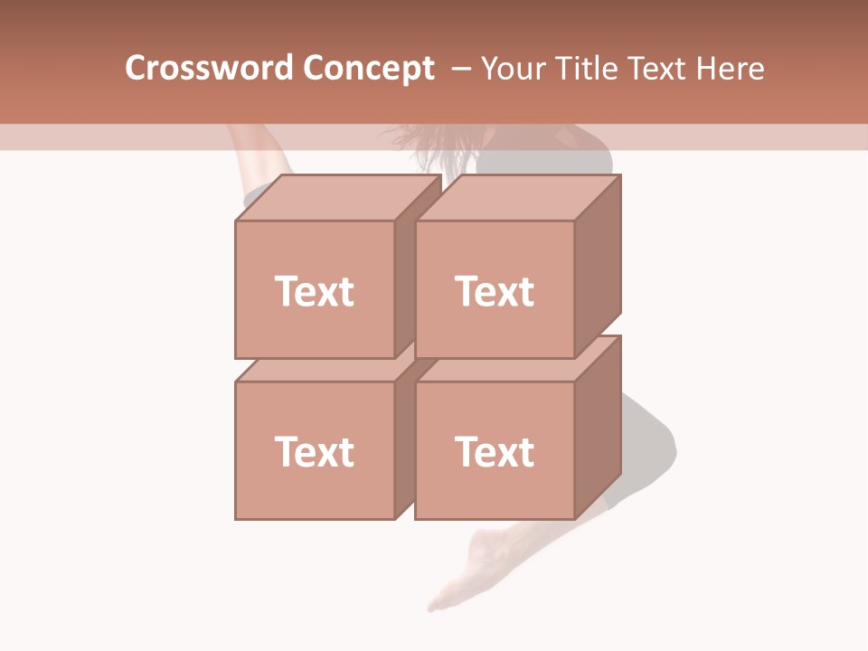 Woman Stretching Elegance PowerPoint Template