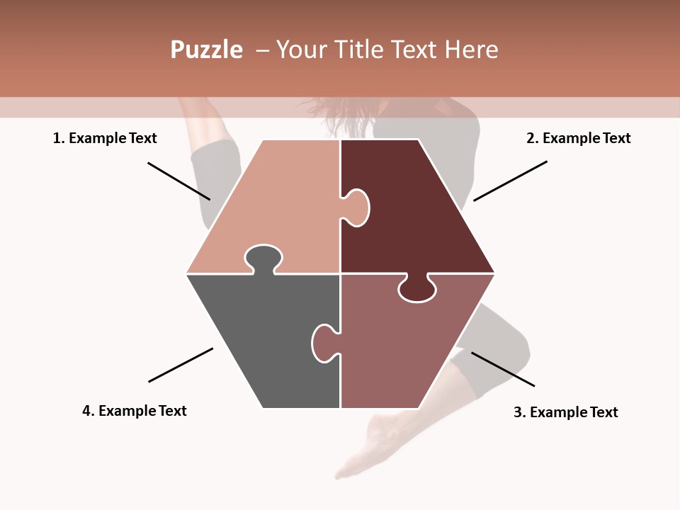 Woman Stretching Elegance PowerPoint Template