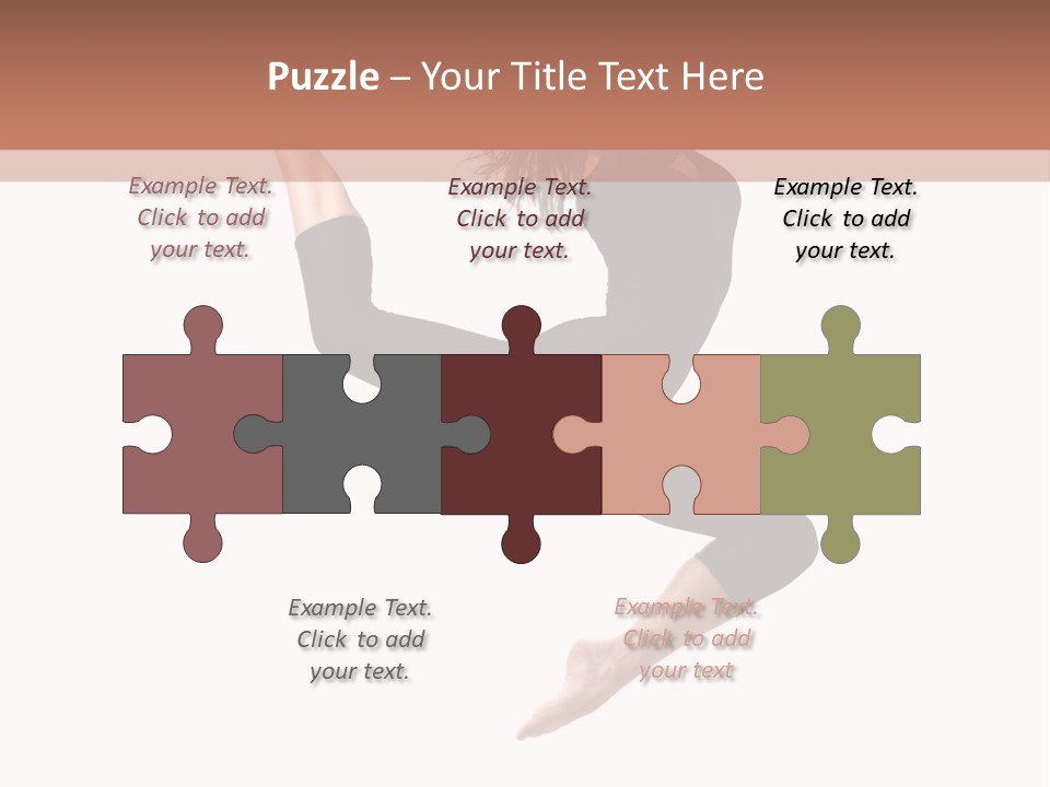 Woman Stretching Elegance PowerPoint Template