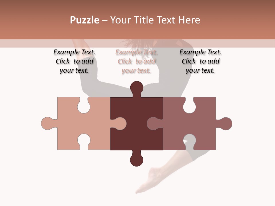 Woman Stretching Elegance PowerPoint Template