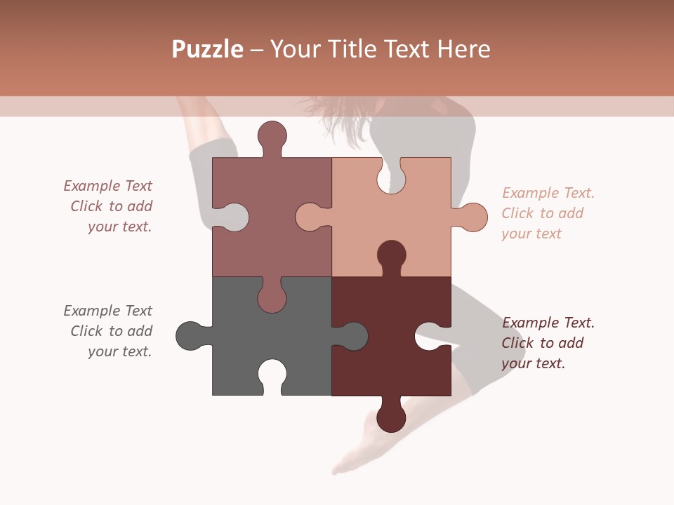 Woman Stretching Elegance PowerPoint Template