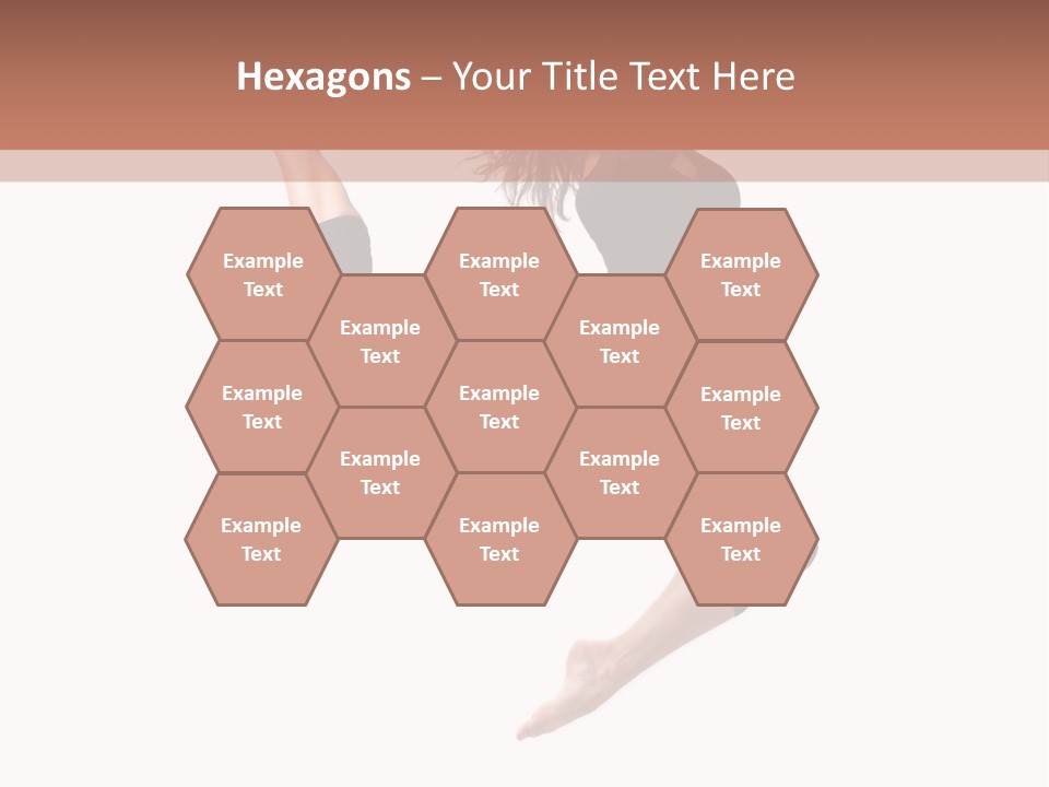 Woman Stretching Elegance PowerPoint Template