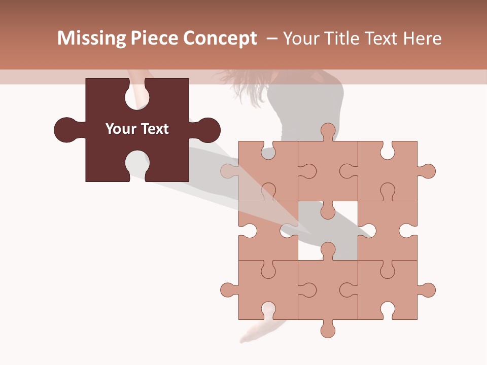 Woman Stretching Elegance PowerPoint Template