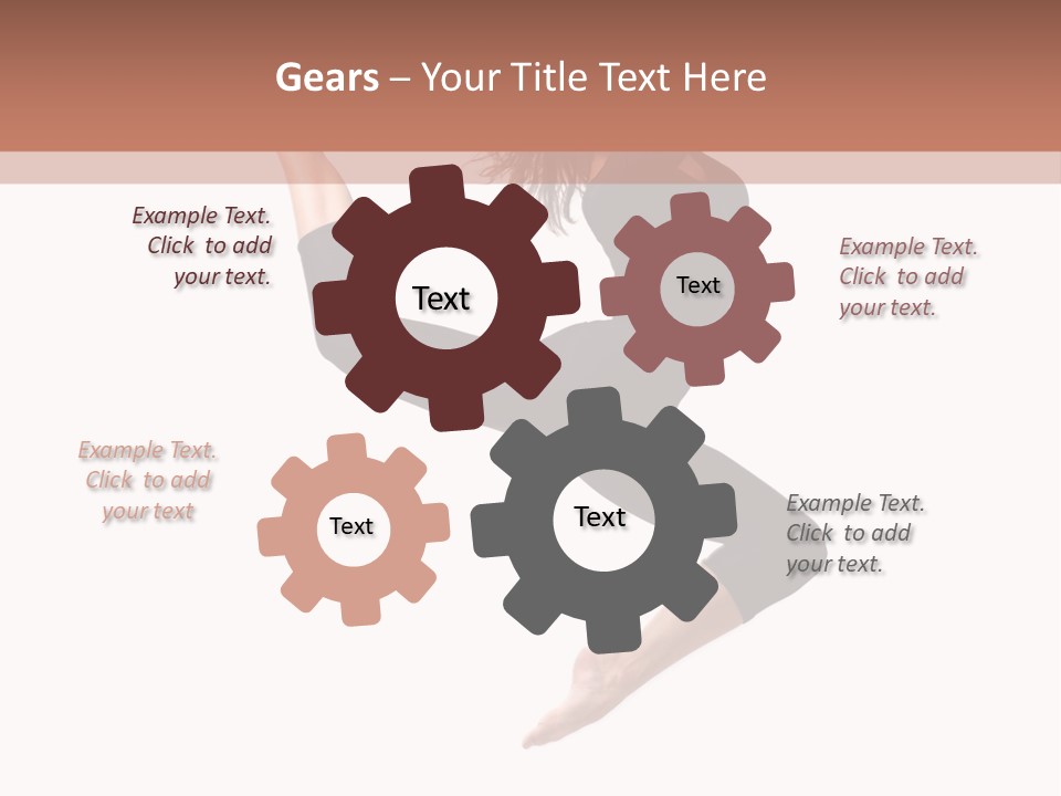 Woman Stretching Elegance PowerPoint Template