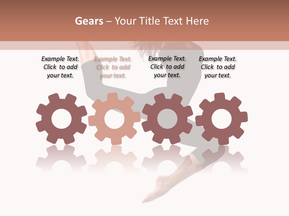 Woman Stretching Elegance PowerPoint Template