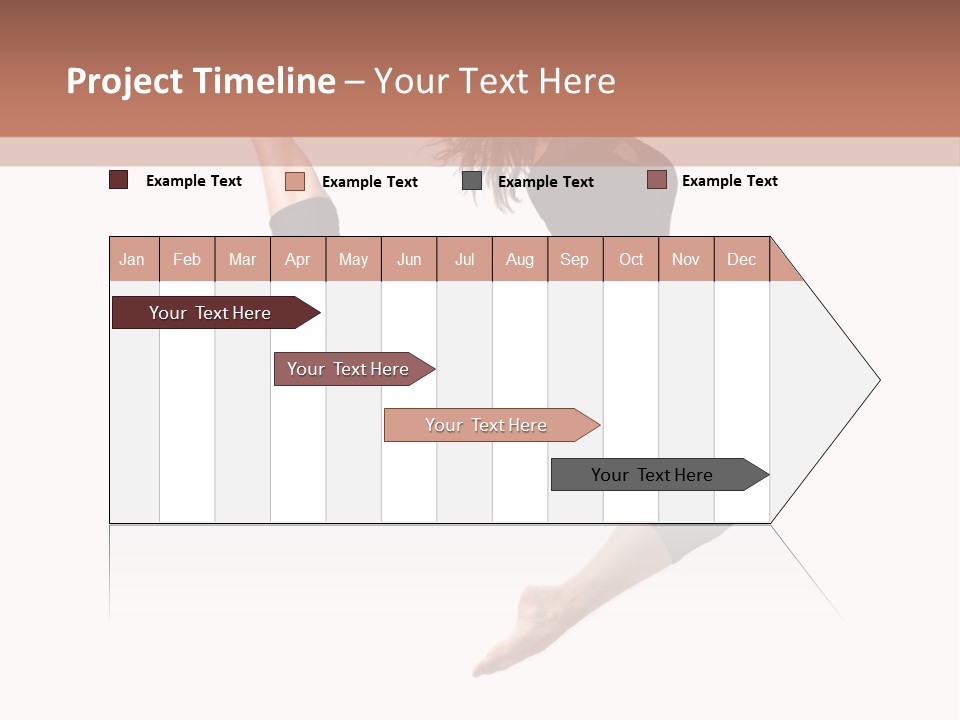 Woman Stretching Elegance PowerPoint Template