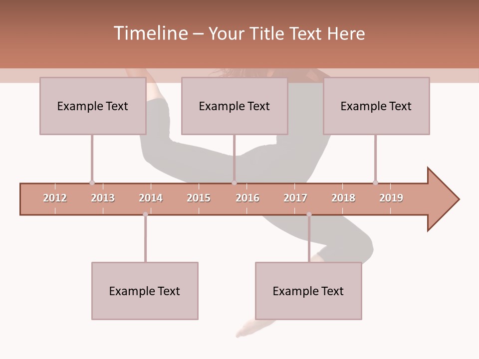 Woman Stretching Elegance PowerPoint Template