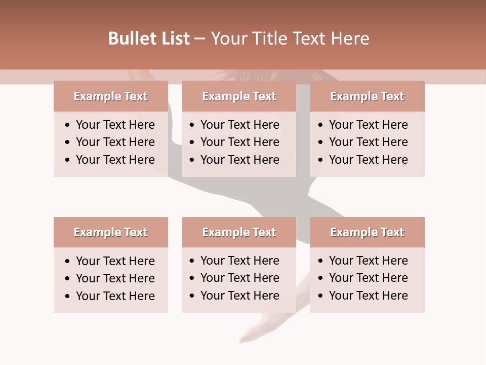 Woman Stretching Elegance PowerPoint Template