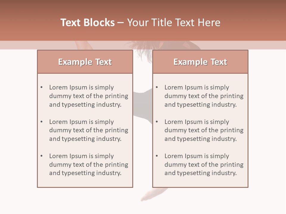 Woman Stretching Elegance PowerPoint Template