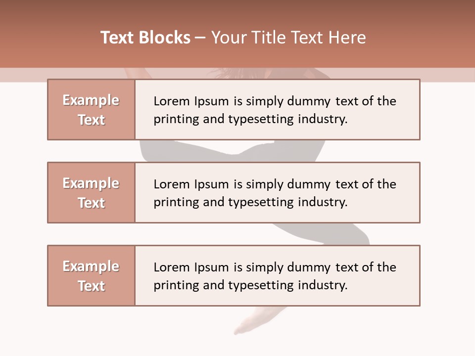 Woman Stretching Elegance PowerPoint Template