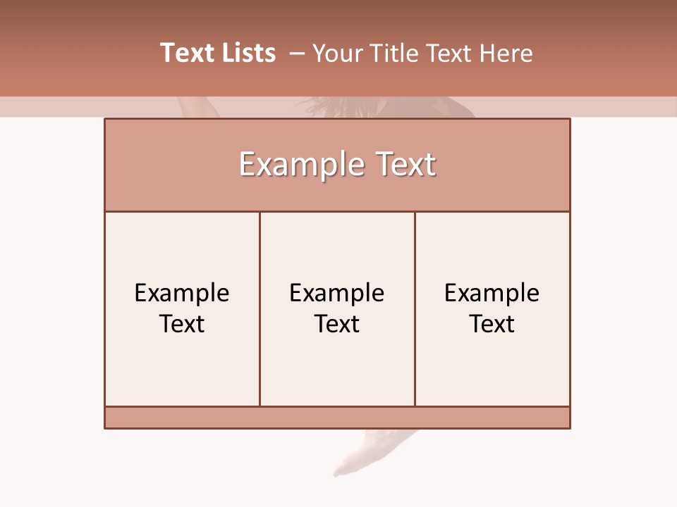 Woman Stretching Elegance PowerPoint Template