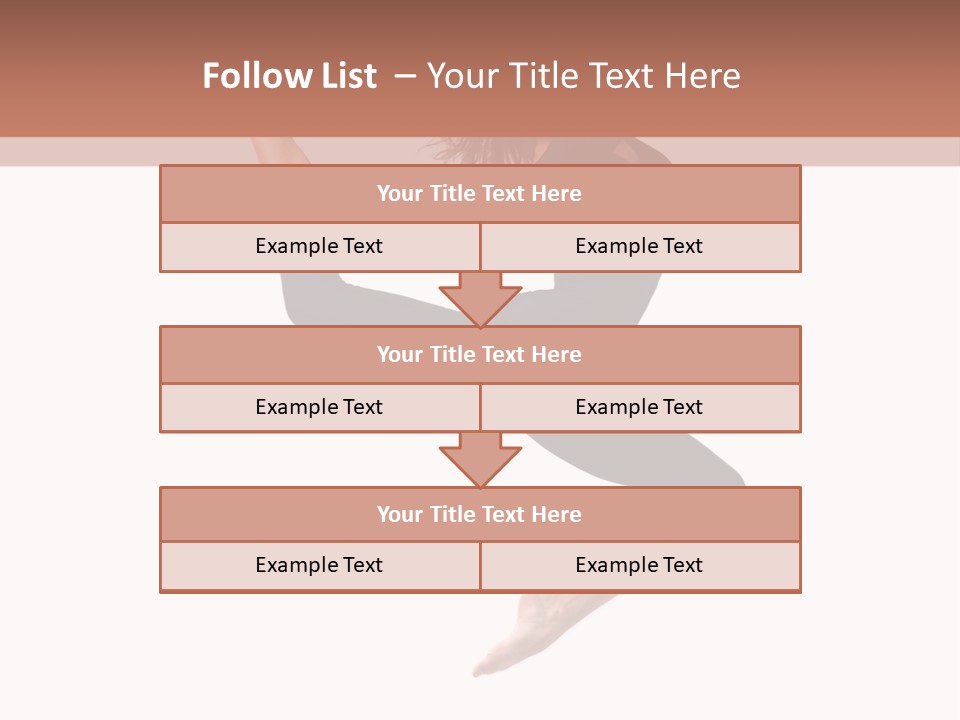 Woman Stretching Elegance PowerPoint Template