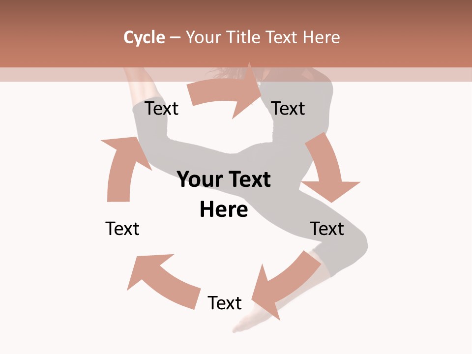 Woman Stretching Elegance PowerPoint Template