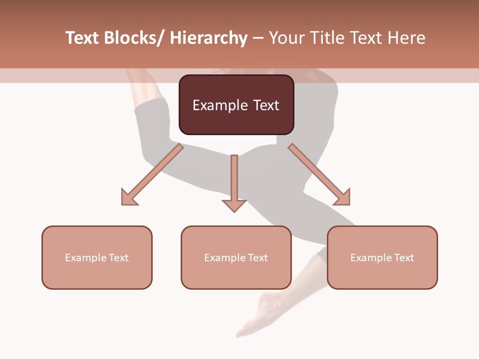 Woman Stretching Elegance PowerPoint Template