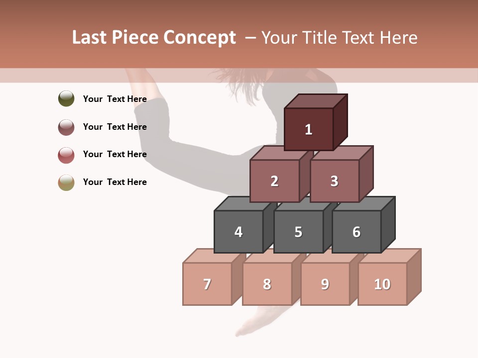 Woman Stretching Elegance PowerPoint Template