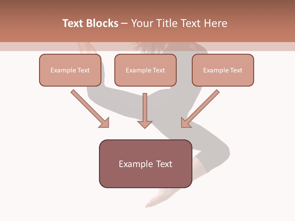 Woman Stretching Elegance PowerPoint Template