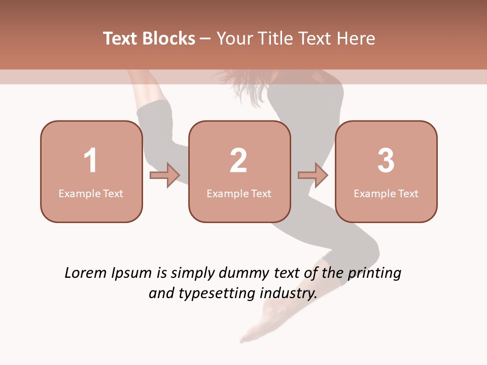 Woman Stretching Elegance PowerPoint Template