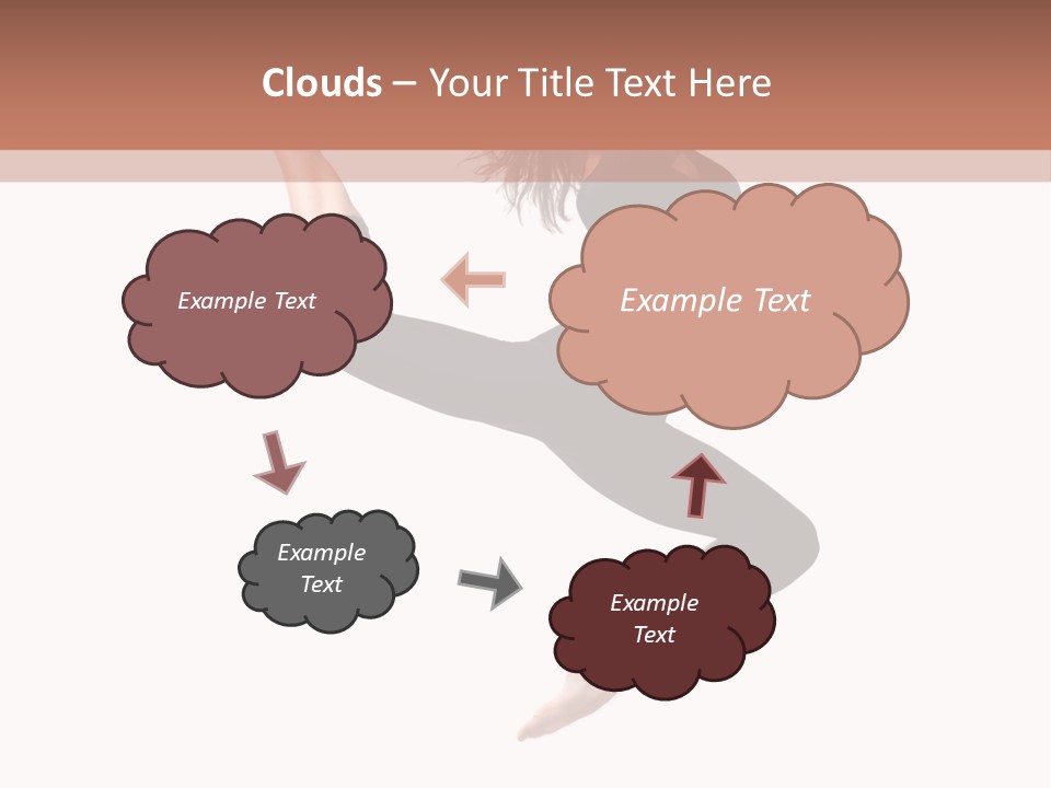 Woman Stretching Elegance PowerPoint Template