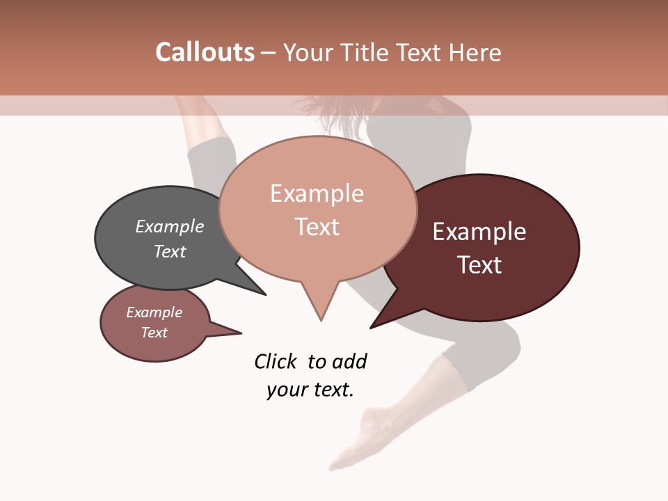 Woman Stretching Elegance PowerPoint Template