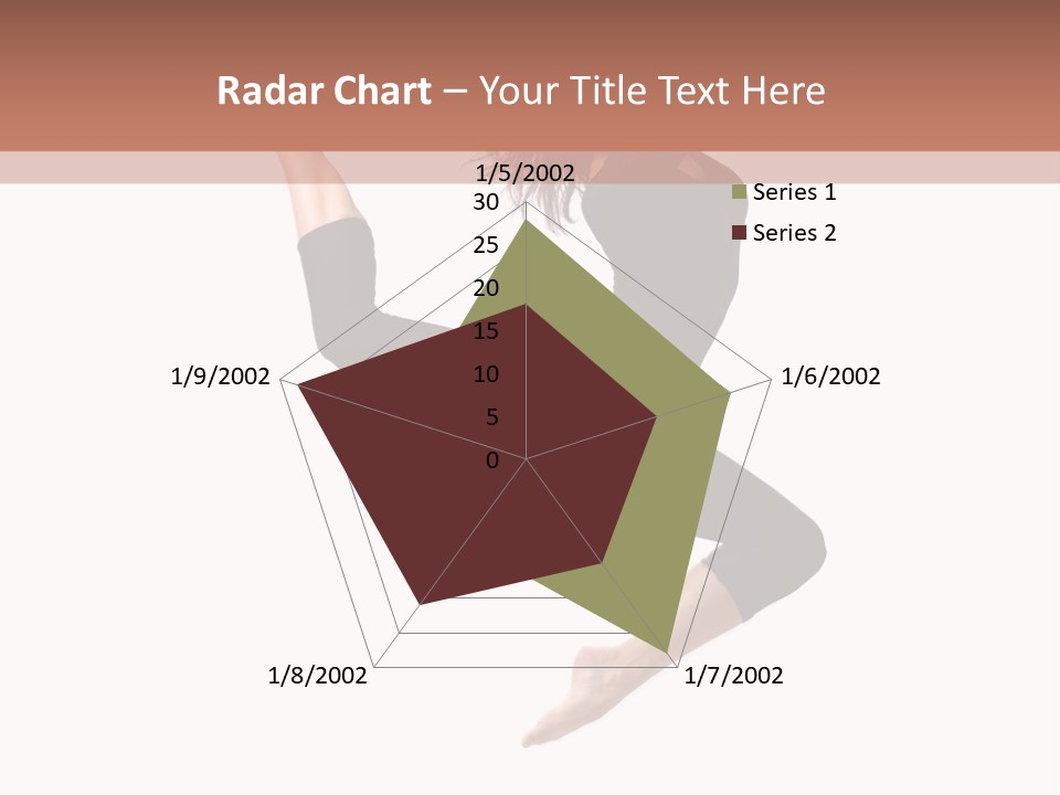 Woman Stretching Elegance PowerPoint Template