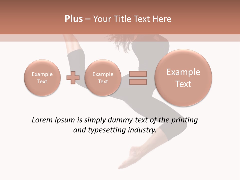 Woman Stretching Elegance PowerPoint Template