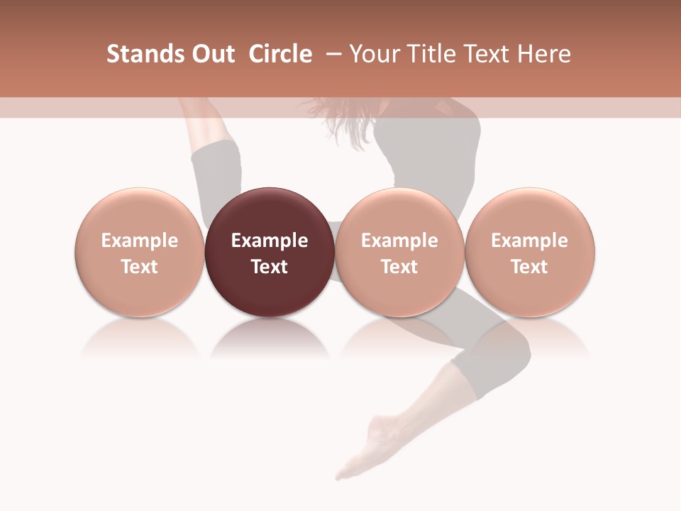 Woman Stretching Elegance PowerPoint Template