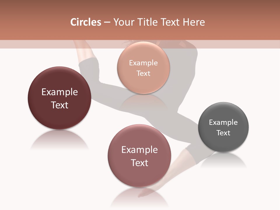 Woman Stretching Elegance PowerPoint Template