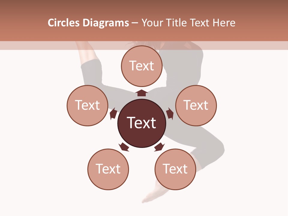 Woman Stretching Elegance PowerPoint Template