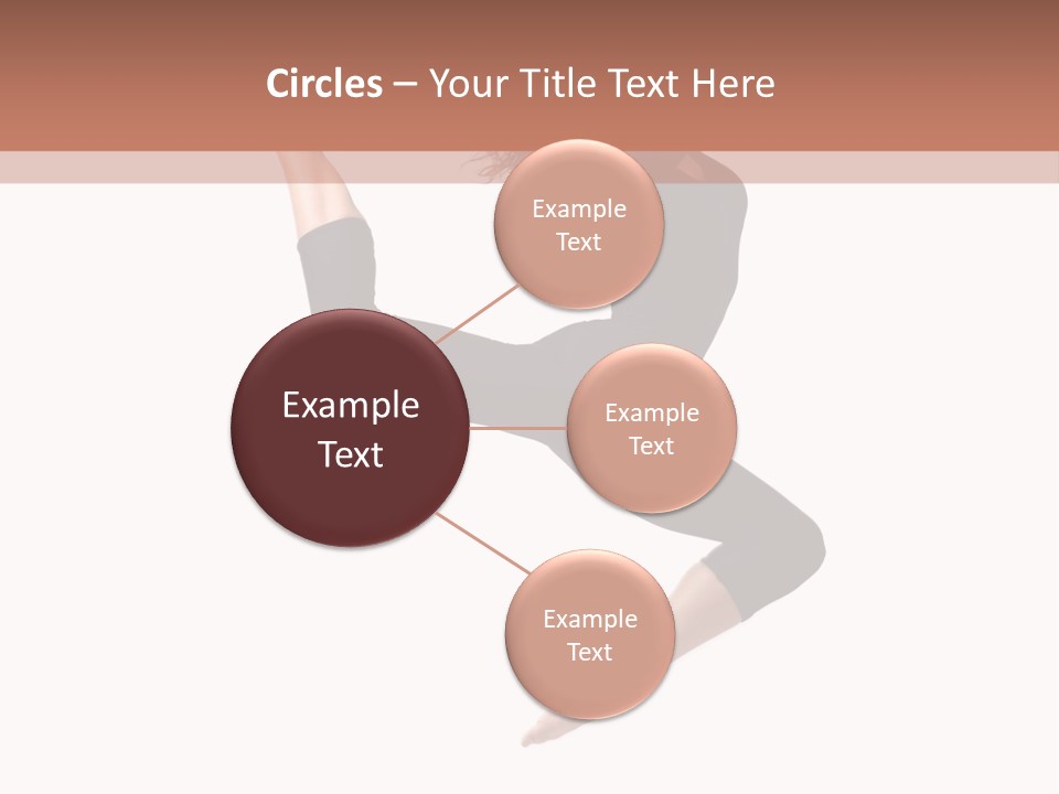 Woman Stretching Elegance PowerPoint Template