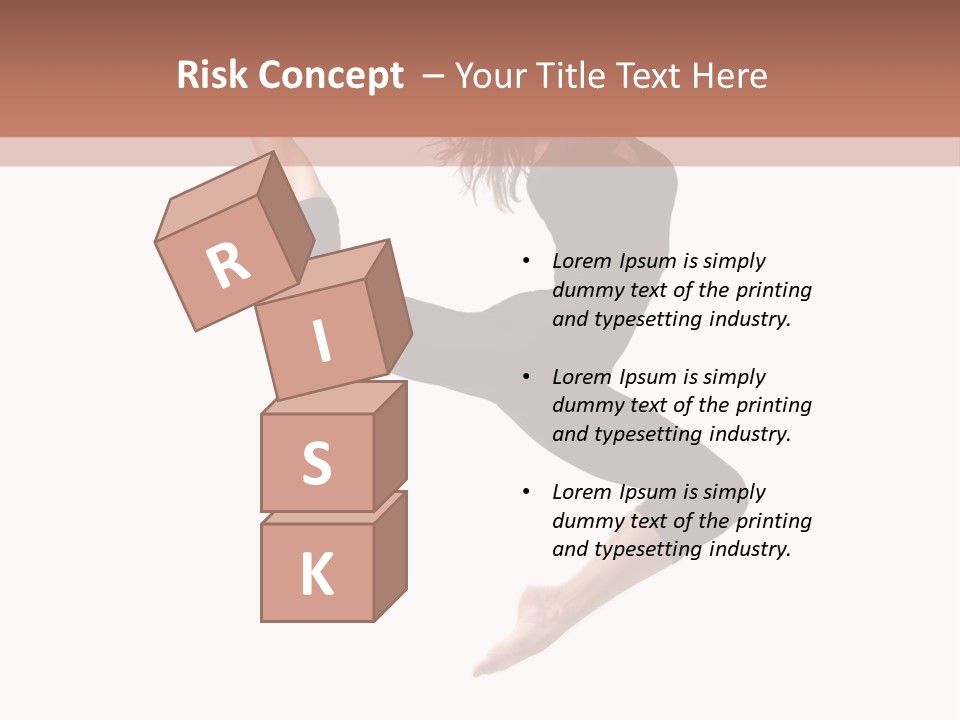 Woman Stretching Elegance PowerPoint Template